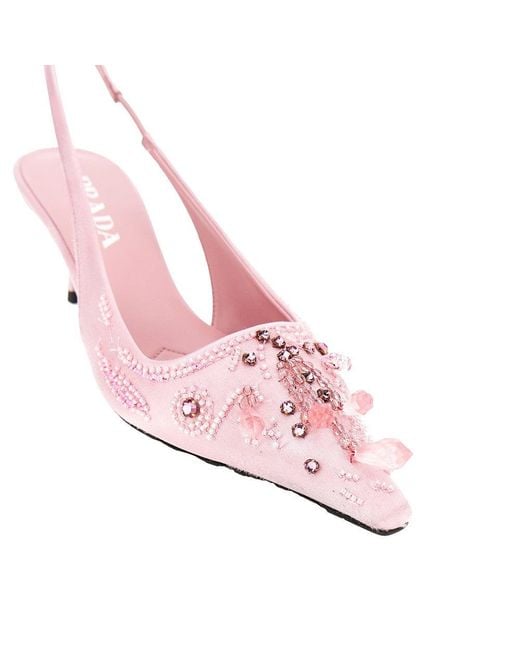 Slingback di Prada in Pink