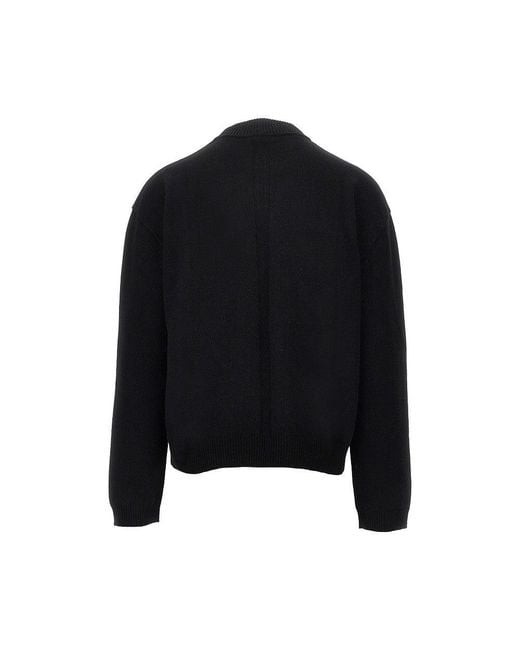 Rick Owens Black 'Tommy' Knitted Sweater for men