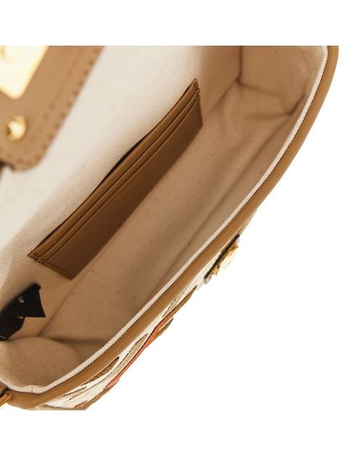 Fendi Brown Ff Fabric Mini 'Baguette' Bag