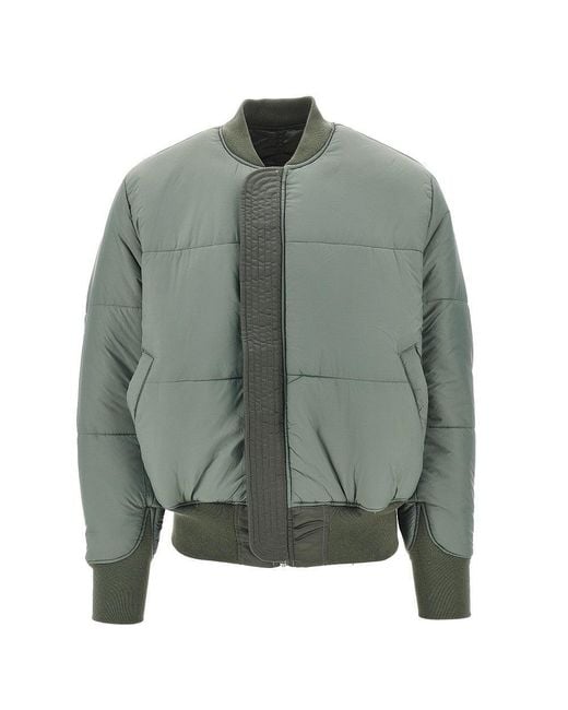 Alpha Industries Green Reversible Ma-1 Base Flight Jacket for men
