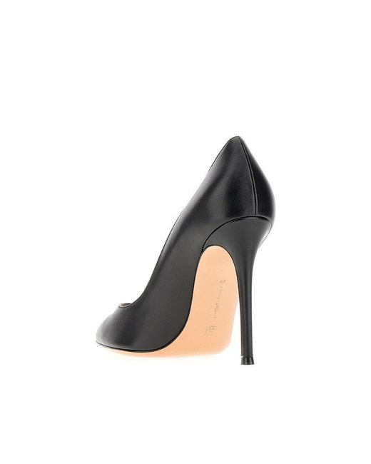 Gianvito Rossi Blue Nappa Leather Pumps
