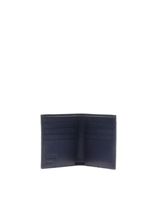 Loewe Gray 'Puzzle' Leather Bi-Fold Wallet for men