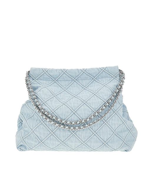 Borsa A Spalla Fleming Soft di Tory Burch in Blue