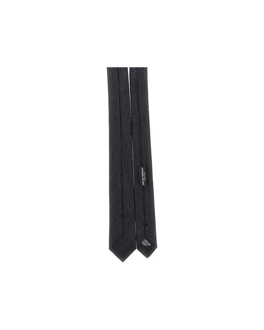 Emporio Armani Black Jacquard Silk Necktie for men