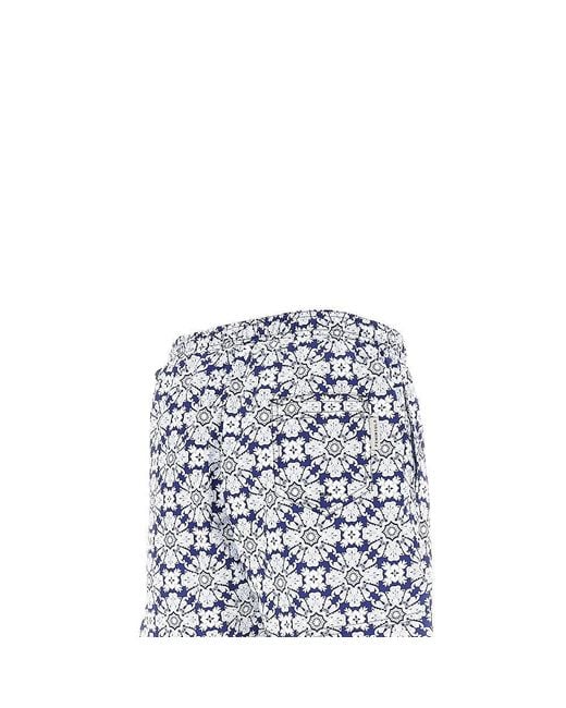 Peninsula Blue 'Casuzze' Printed Swim Shorts for men