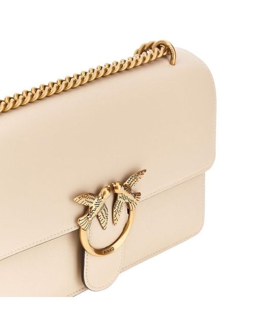 Pinko Natural Leather 'Love One Classic' Bag