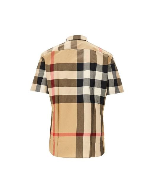 Burberry Natural Check Organic Cotton Shirt for men