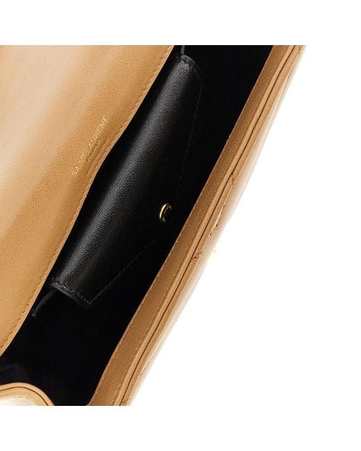 Saint Laurent Natural Quilted Nappa Leather Mini 'Loulou' Bag