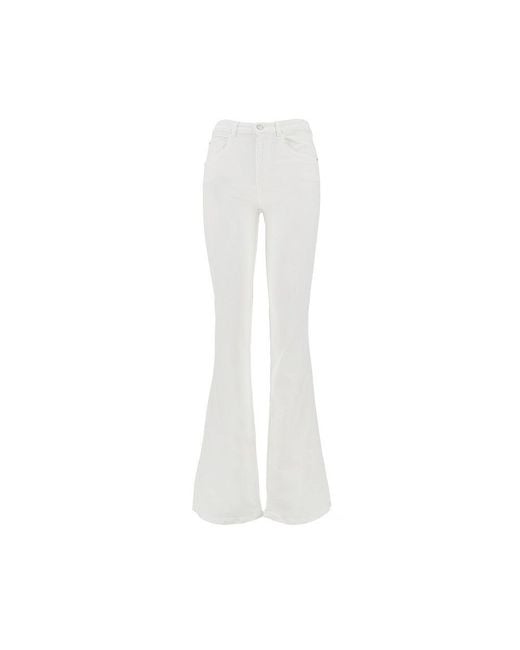 Emporio Armani White 'J9D' Slim Fit Jeans