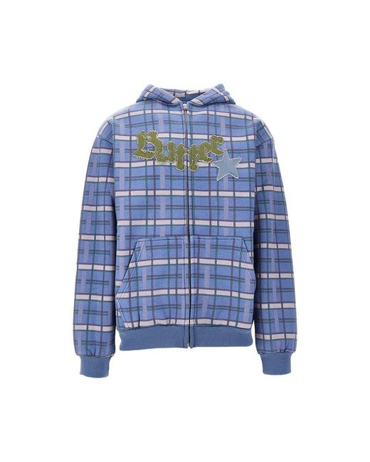 Butter Goods Blue Edge Patch Full-Zip Hoodie for men