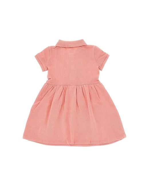 Ralph Lauren Pink Stretch Piquet Baby Dress Kids