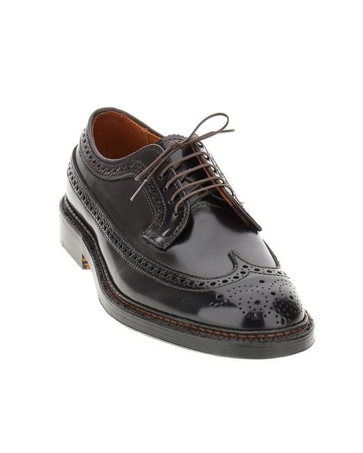 Alden Black 975 Long Wing Lace-Up Shoes for men