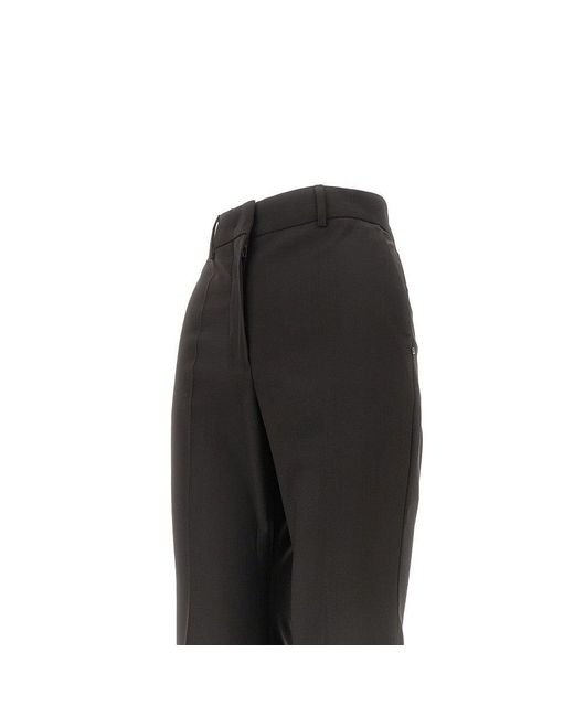 Sportmax Black Wool Flared Pants