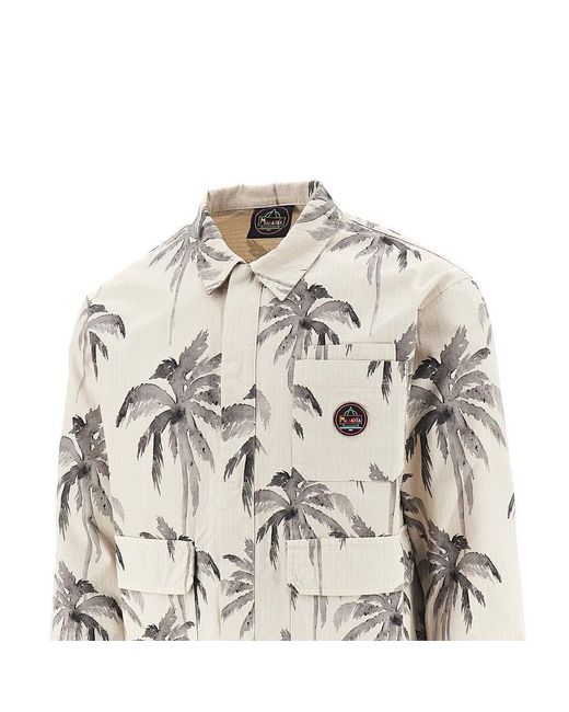 Mauna Kea Natural 'Palms' Cotton Safari Jacket for men