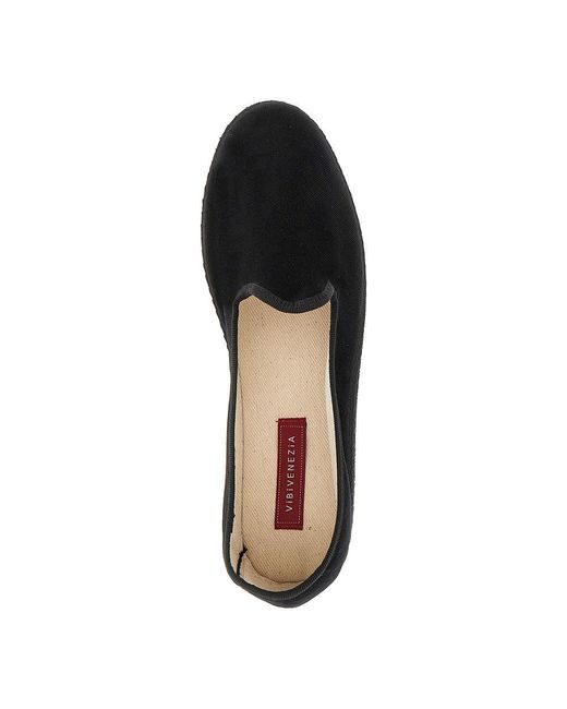 Vibi Venezia Black Velvet Slippers for men