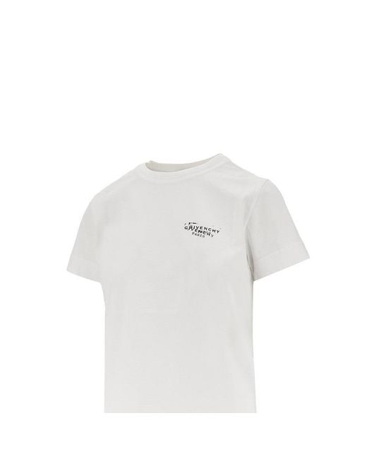 Givenchy White Stamp' Print T-Shirt