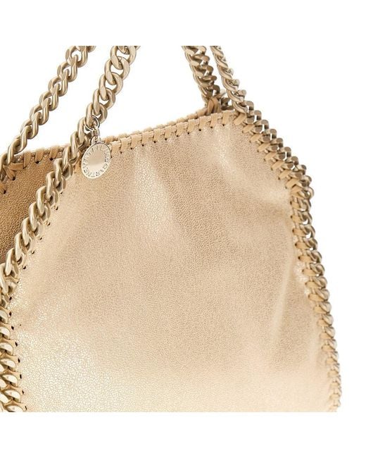 Stella McCartney Natural Mini Falabella 3 Chain Bag