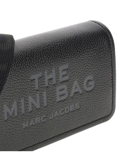Marc Jacobs Black Grain Leather 'The Mini Bag'