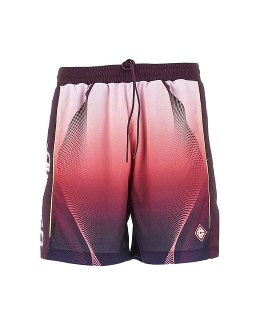 Casablanca Pink Mesh Football Shorts for men