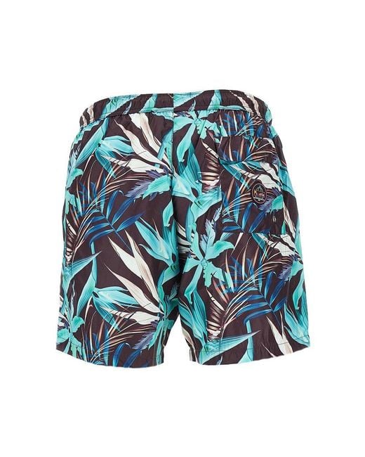 Mauna Kea Blue Printed Swimshorts for men