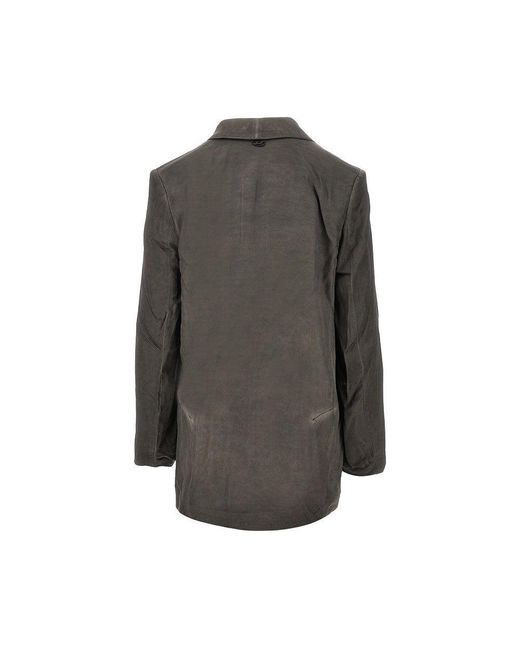 DIESEL Gray 'G-Avina' Satin Double-Breasted Jacket