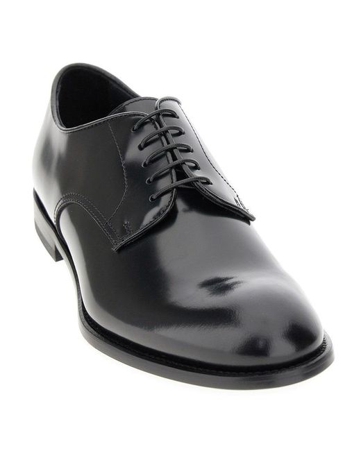 Stringate di Doucal's in Black da Uomo