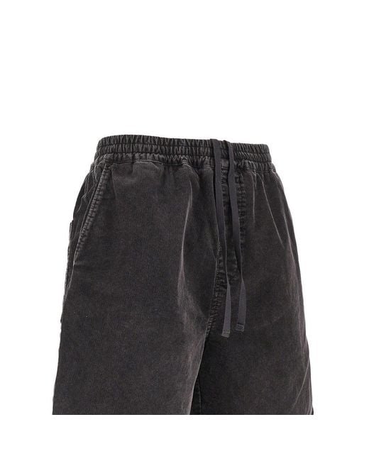 Carhartt Black 'Reynold' Corduroy Shorts for men