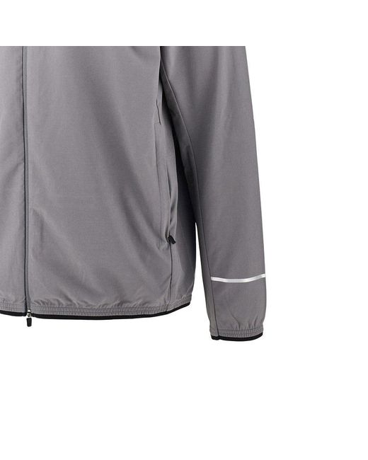 EA7 Gray Ventus7 Full-Zip Sweatshirt for men