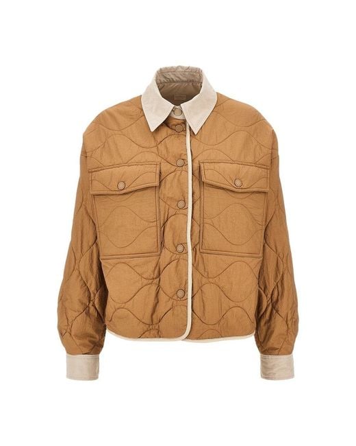 Weekend by Maxmara Natural Nylon Jacket With Satin Effect