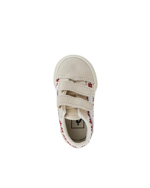 Vans Multicolor Embroidered Canvas Old Skool Sneakers Kids