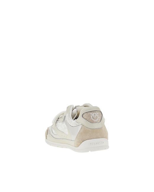 Pinko Multicolor Suede Leather And Velvet Sneakers