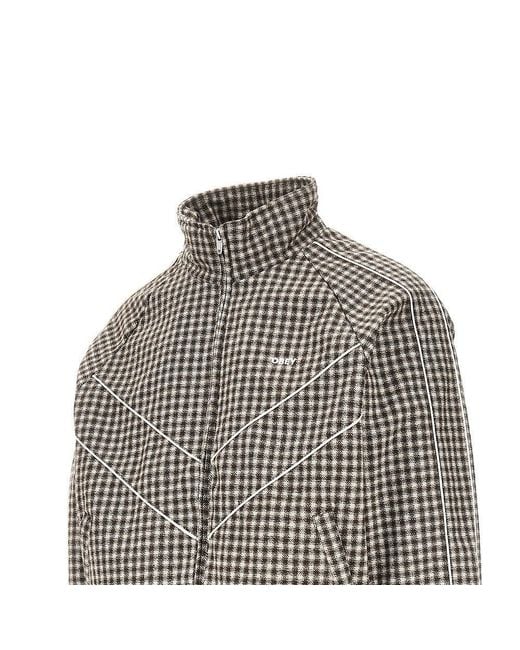 Obey Gray Leisure Padded Blouson Jacket for men