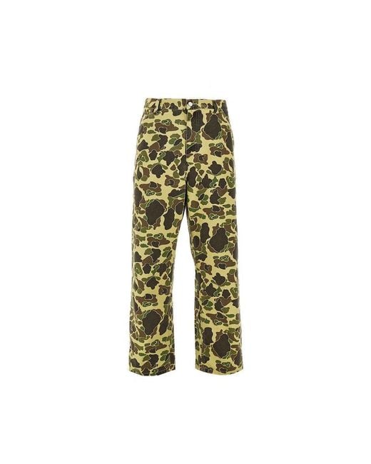 Carhartt Green Camo Duck Single Knee Pants for men