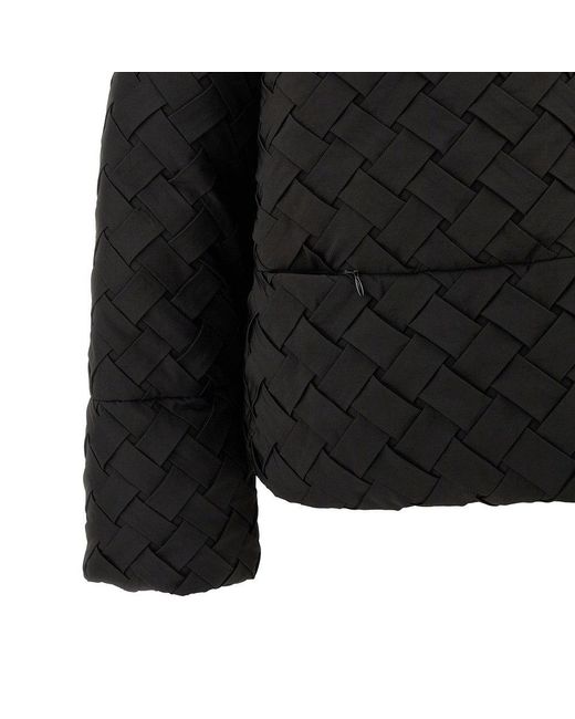 Emporio Armani Black Interwoven Nylon Padded Jacket