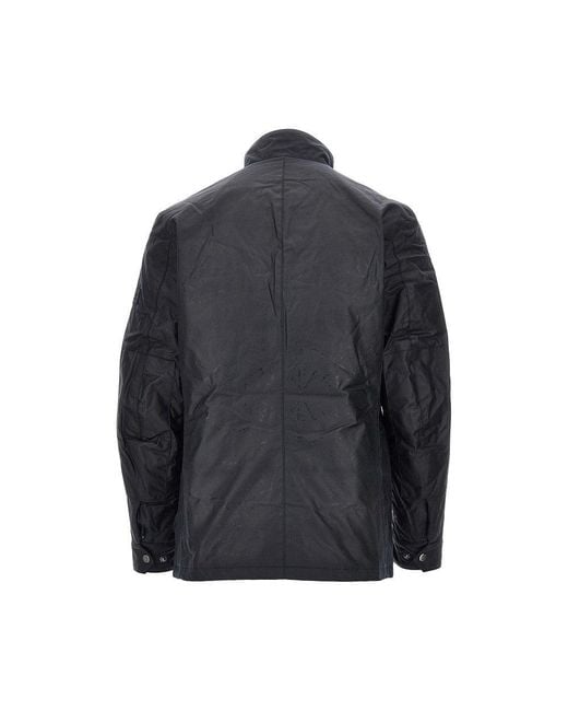 Barbour Black 'Duke' Waxed Cotton Jacket for men