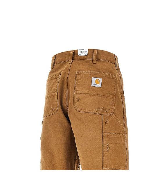 Carhartt Brown Distressed Single Knee Pants for men