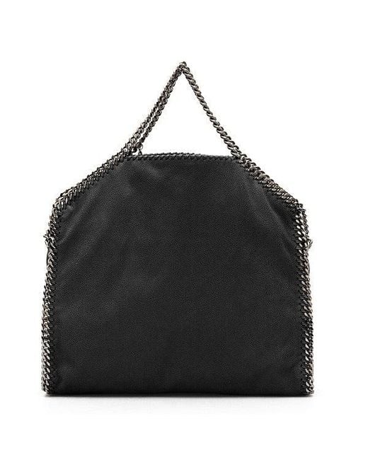Stella McCartney Black Falabella 3 Chain Bag