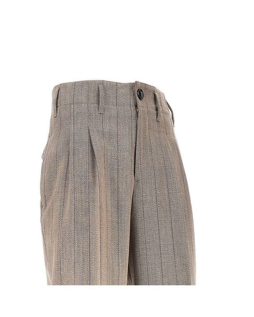 AMI Natural Wool Pants With Darts for men