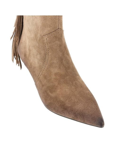 Pinko Brown Suede Leather 'Didi' Boots
