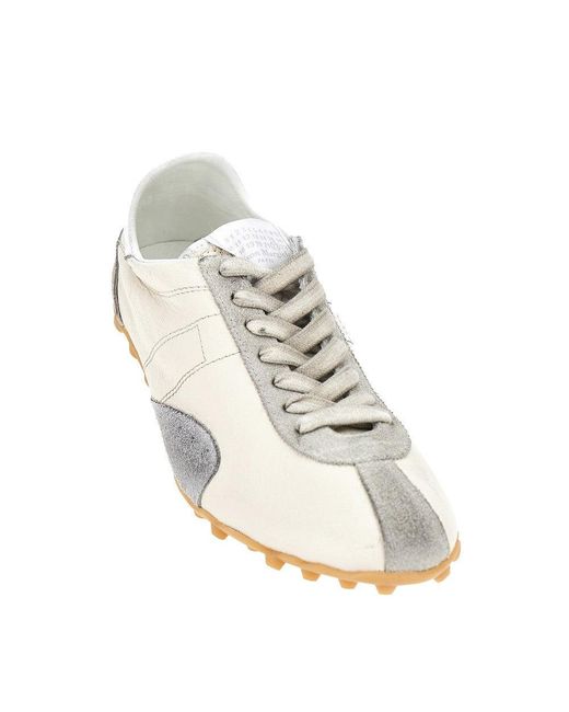 Maison Margiela Natural 'Sprinters' Leather Sneakers for men
