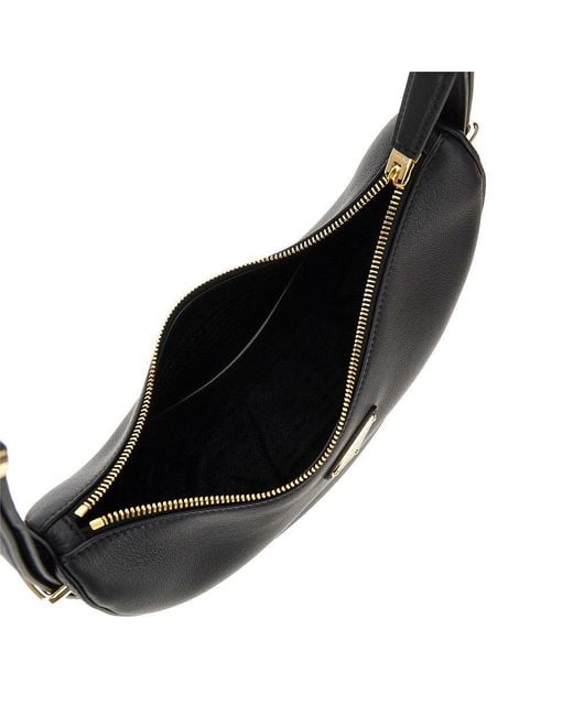 Prada Black Leather Arqué Small' Bag