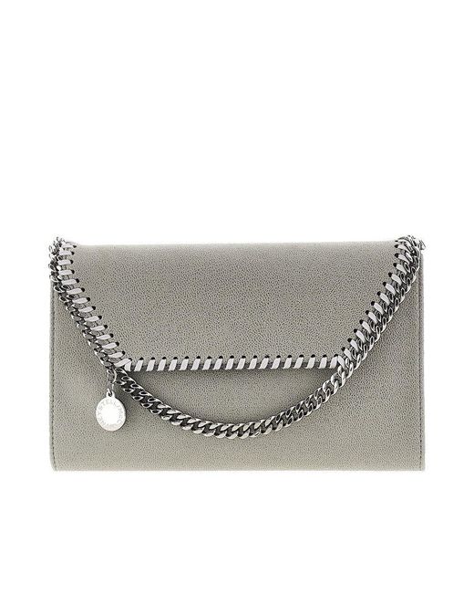 Stella McCartney Gray Mini 'Falabella' Crossbody Bag
