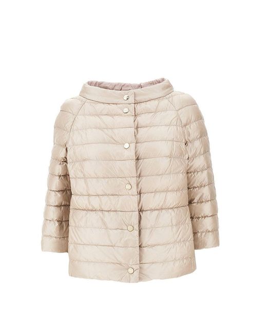 Herno Pink Quilted Reversible Down Jacket