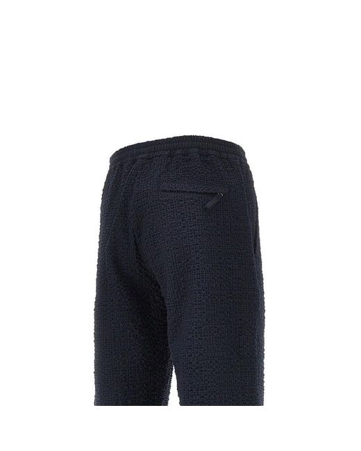 Wax London Blue 'Tyne' Seersucker Pants for men