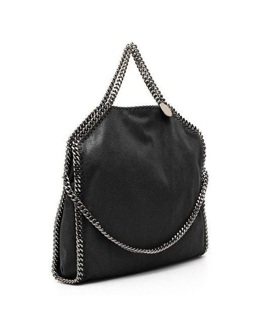Stella McCartney Black Falabella 3 Chain Bag