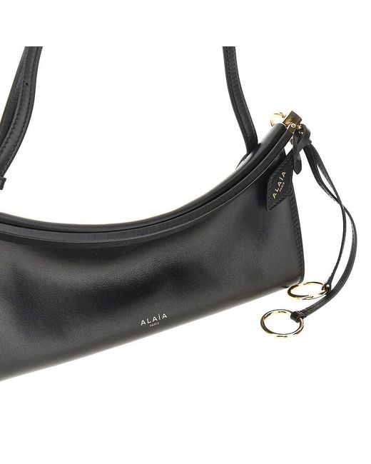 Alaïa Black Leather Small 'Le Click East West' Bag