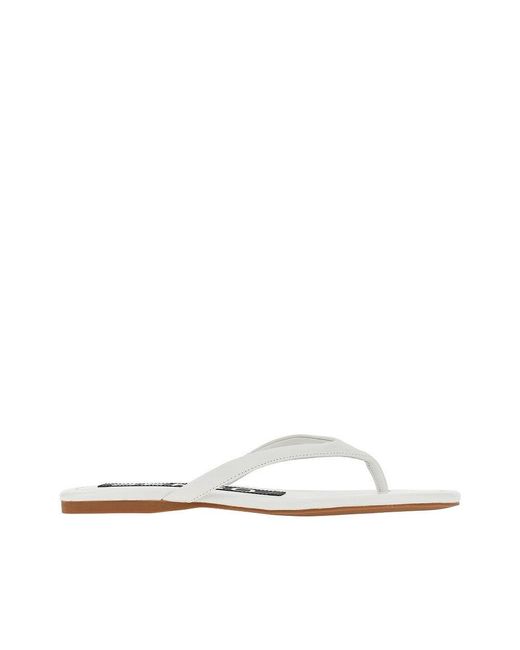 Senso White 'Norah I' Leather Thong Slides