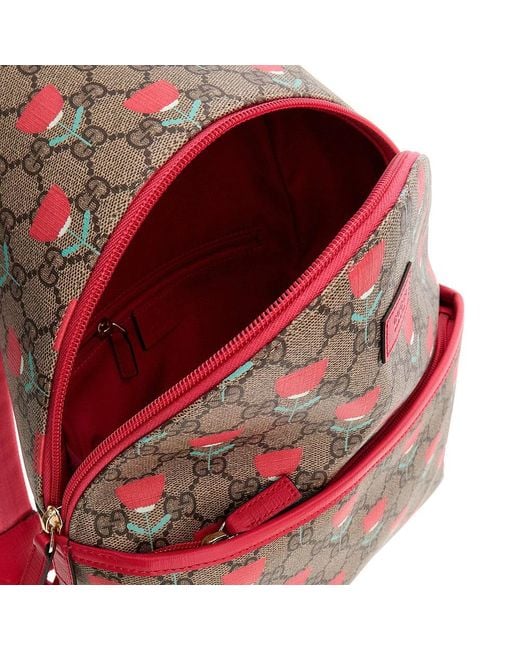 Gucci Gg Supreme Backpack Kids in Pink Lyst UK