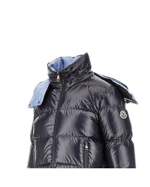 Moncler Blue 'Niveole' Short Down Jacket