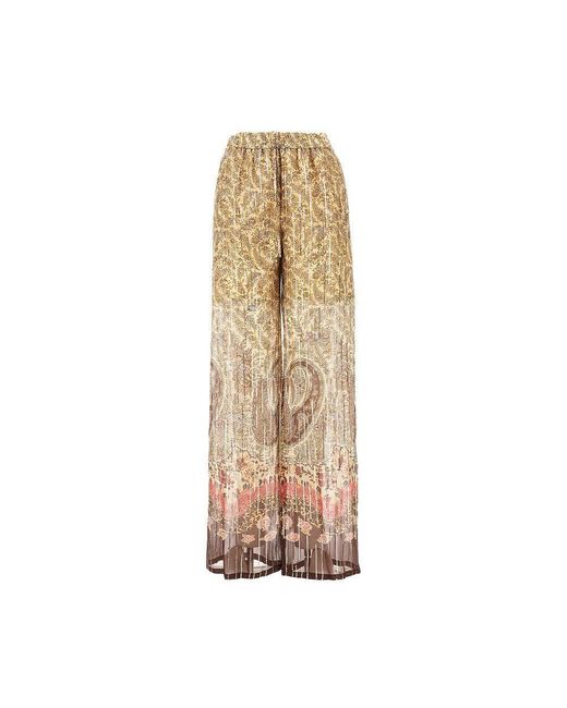 Valentino Natural Voyage Imaginaire Paisley Print Pekin Pants